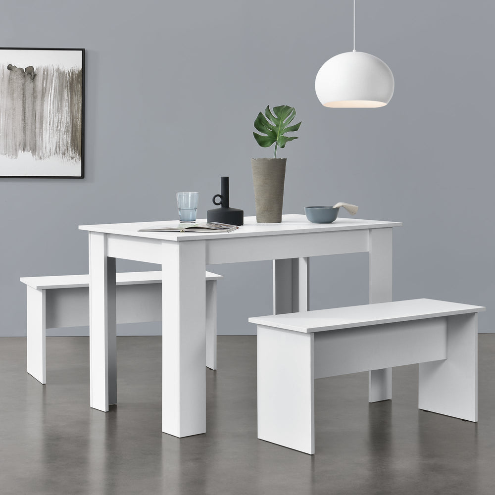 Bord- og bænkesæt 110x70 cm i forskellige farver en.casa - premiumXL