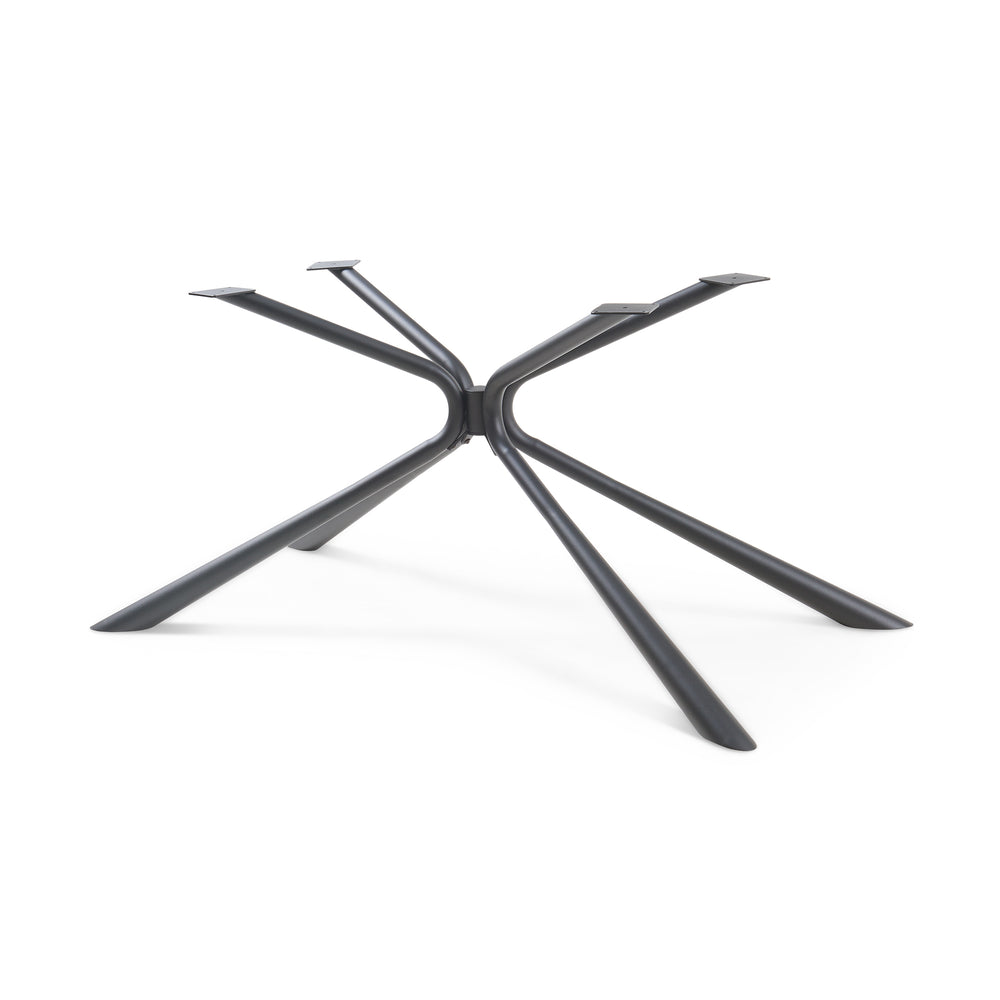Bordstel Havosanlurg stål 160x70x72 cm sort [en.casa] - premiumXL