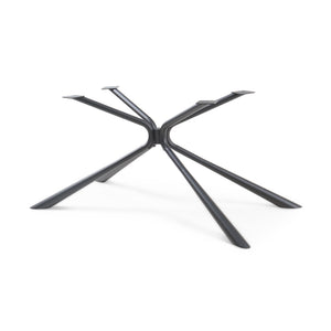 Bordstel Havosanlurg stål 160x70x72 cm sort [en.casa] - premiumXL