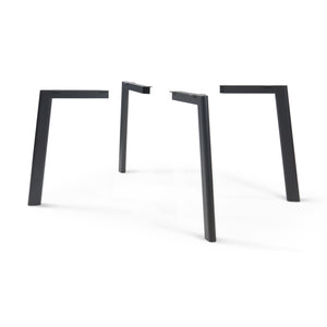 Bordben Hostang 4 stk. - Sæt 50x8x71 cm Sort [en.casa] - premiumXL