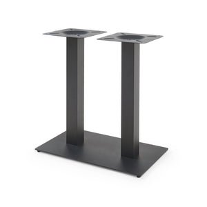 Bordstel Vadejord stål 70x40x73 cm sort [en.casa]