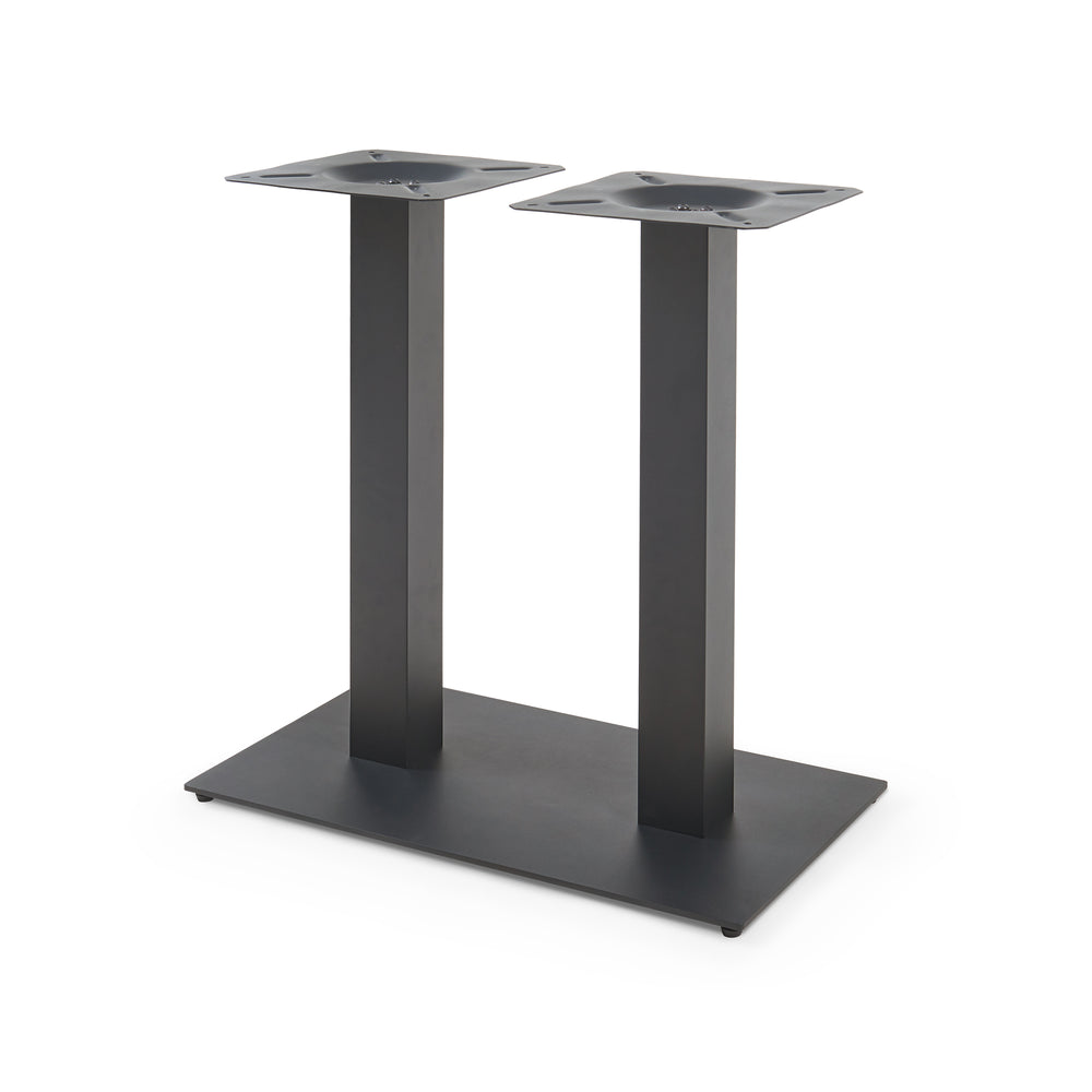 Bordstel Vadejord stål 70x40x73 cm sort [en.casa]