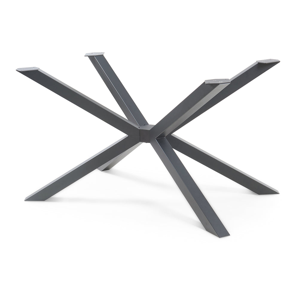 Bemeenel bordstel 120x75x72 cm stål sort [en.casa]