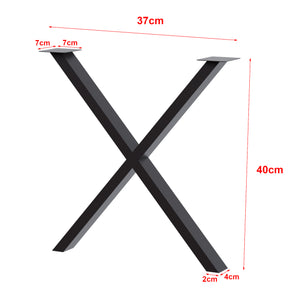 Bordstel Høng sort forskellige størrelser Størrelser [en.casa]