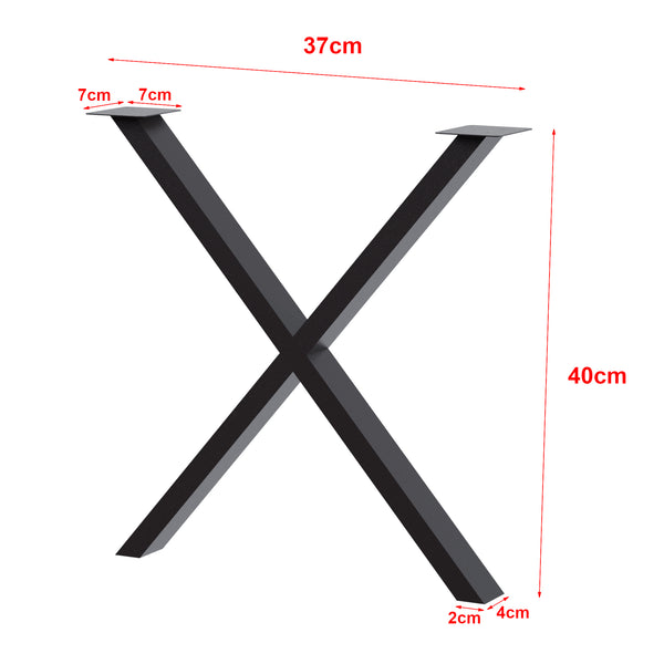Bordstel Høng sort forskellige størrelser Størrelser [en.casa]