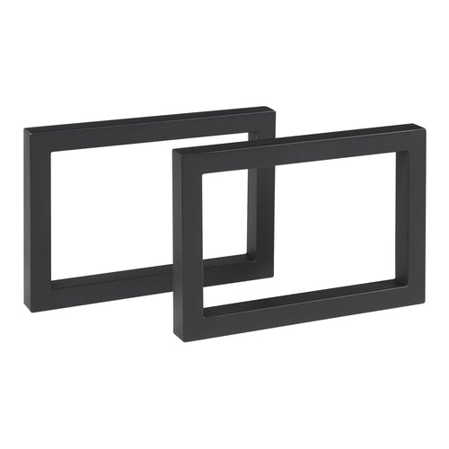 Bordstel 2 stk. Lunderskov 35x50cm Sort [en.casa] - premiumXL