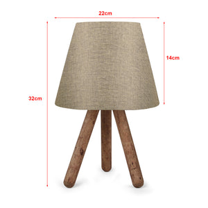 Bordlampe Middlesbrough træ 1xE27 i forskellige farver [lux.pro]
