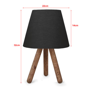 Bordlampe Middlesbrough træ 1xE27 i forskellige farver [lux.pro]