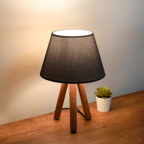 Bordlampe Middlesbrough træ 1xE27 i forskellige farver [lux.pro]