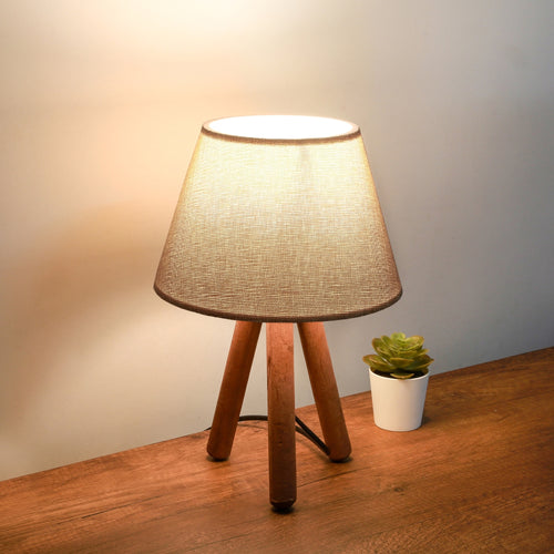 Bordlampe Middlesbrough træ 1xE27 i forskellige farver [lux.pro]