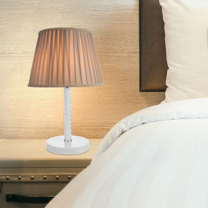Bordlampe Kilbride E27 metal glas tekstil i forskellige farver [lux.pro] - premiumXL