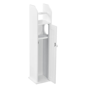 Toiletrulleholder Falkenberg 78x20x18 cm Badeværelsesskab med hylde Hvid en.casa - premiumXL