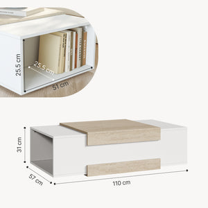 Sofabord Eljak 110x57x31 cm [en.casa]