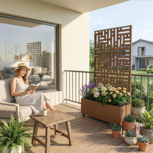 Bernalda-skillevæg med blomsterkasse [casa.pro].