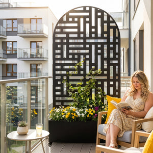 Skillevæg Bernalda med blomsterkasse bueform [casa.pro]