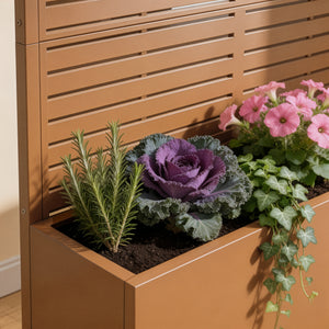 Skillevæg Nodepp med blomsterkasse i stål [casa.pro]