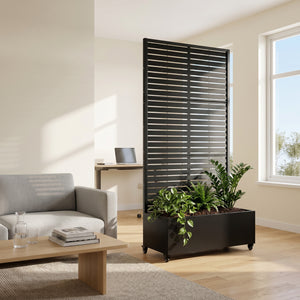 Skillevæg Nodepp med blomsterkasse i stål [casa.pro]