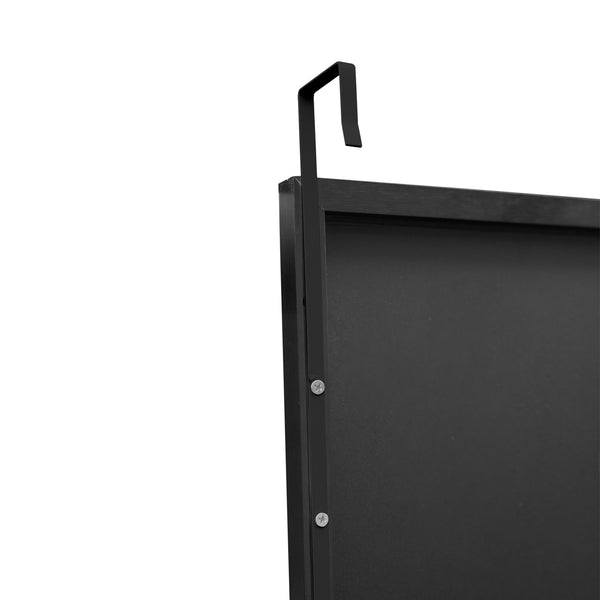 Dørspejl Lesina aluminiumsramme 120x37cm [en.casa]