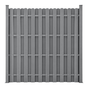 [neu.holz]® Hegn med stolpe - WPC -180x180cm - i forskellige farver