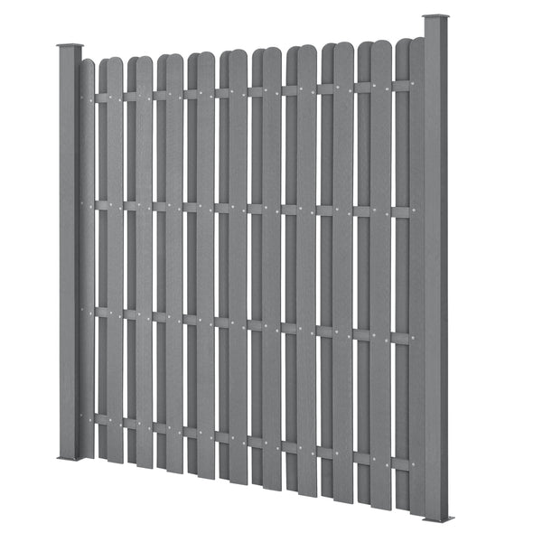 [neu.holz]® Hegn WPC - 11 lægte - grå/brun