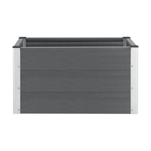 [neu.holz]® WPC Blomsterkasse - 100x50x50cm - udvendig husbrug - i forskellige farver