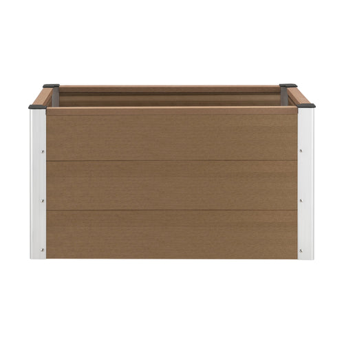 [neu.holz]® WPC Blomsterkasse - 100x50x50cm - udvendig husbrug - i forskellige farver