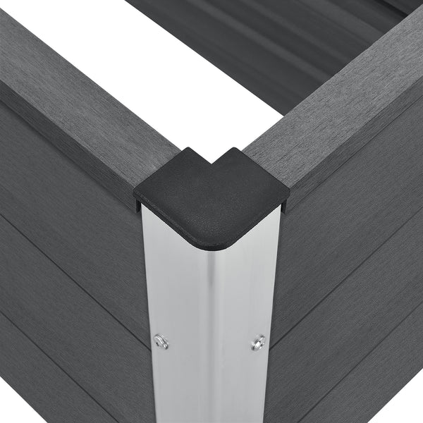 [neu.holz]® WPC Blomsterkasse - 100x50x50cm - udvendig husbrug - i forskellige farver