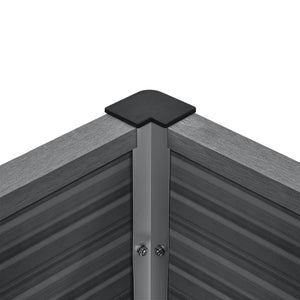 [neu.holz]® WPC Blomsterkasse - 100x50x50cm - udvendig husbrug - i forskellige farver
