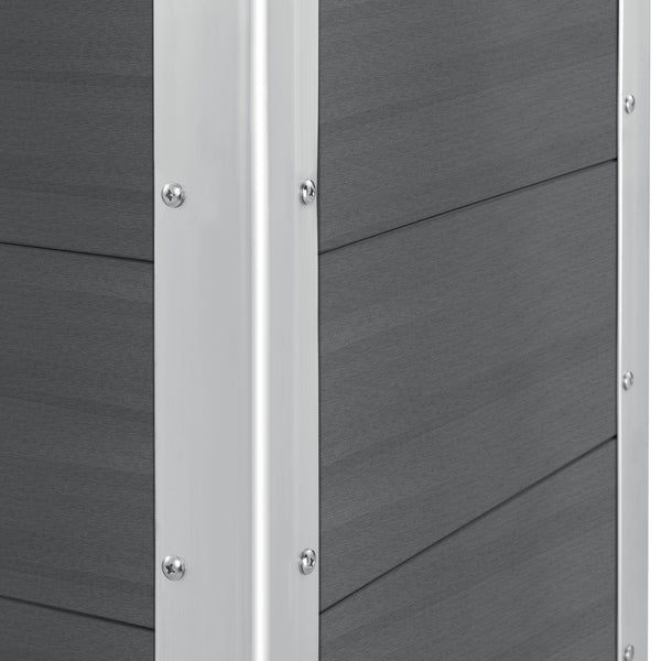 [neu.holz]® WPC Blomsterkasse - 100x50x50cm - udvendig husbrug - i forskellige farver