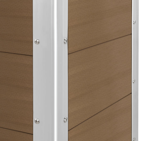 [neu.holz]® WPC Blomsterkasse - 100x50x50cm - udvendig husbrug - i forskellige farver