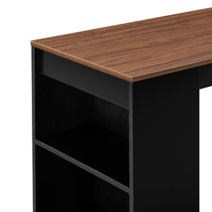 [en.casa] Elegant barbord med kopholder 110x50x103cm - krydsfiner - forskellige farver