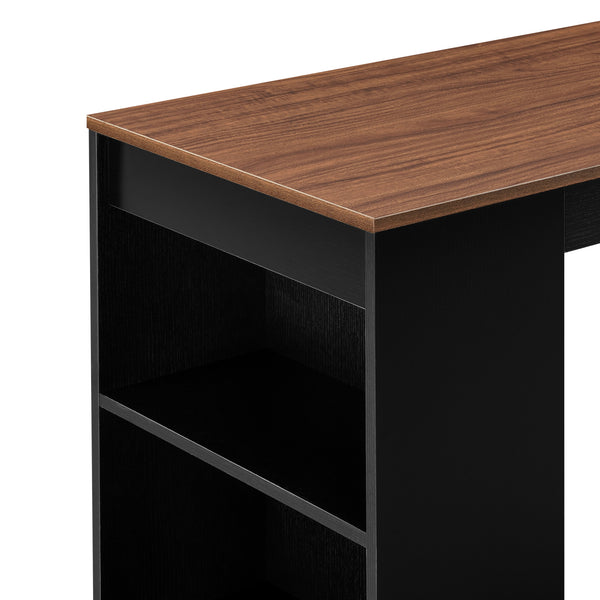 [en.casa] Elegant barbord med kopholder 110x50x103cm - krydsfiner - forskellige farver
