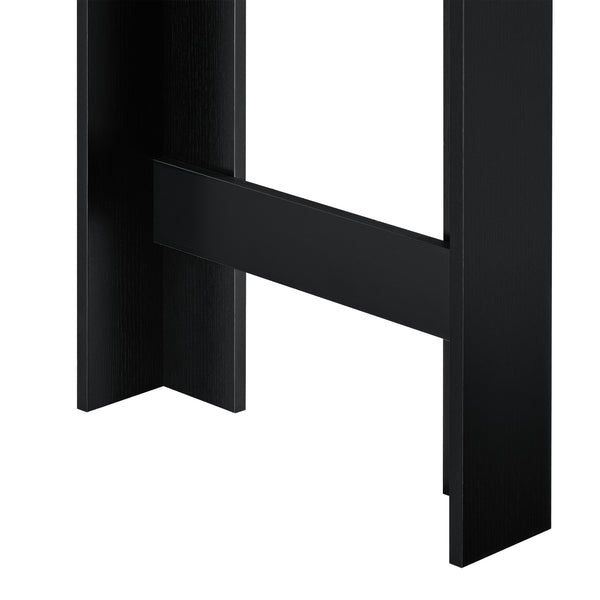 [en.casa] Elegant barbord med kopholder 110x50x103cm - krydsfiner - forskellige farver