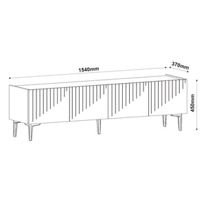 Oppdal TV-bord 154x37x45cm [en.casa].