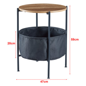 Sidebord Suonenjoki 59x47cm i forskellige farver [en.casa]