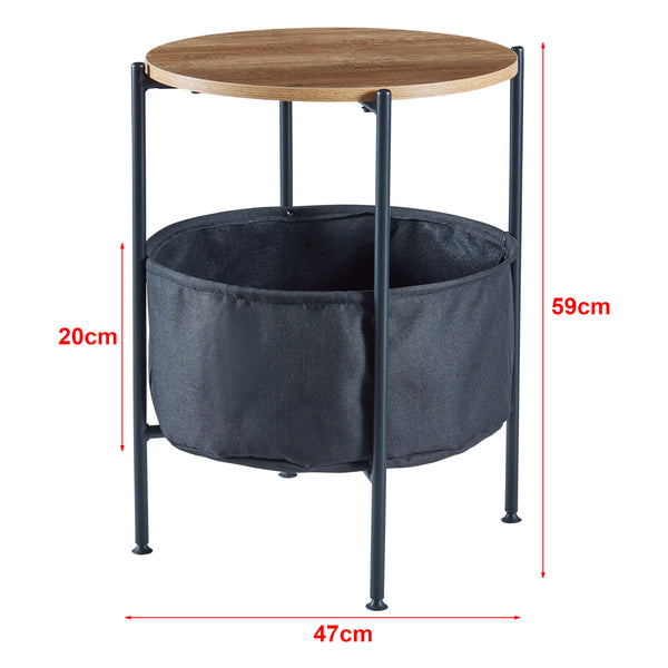 Sidebord Suonenjoki 59x47cm i forskellige farver [en.casa]