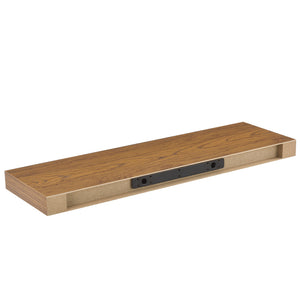 [en.casa]® Væghylde - extra plads for nøgler - 80x23,5x5cm - i forskellige farver