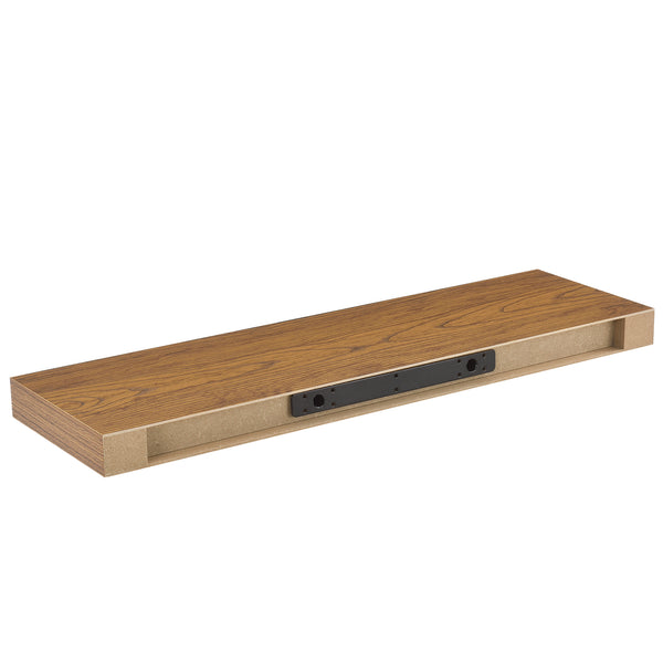[en.casa]® Væghylde - extra plads for nøgler - 80x23,5x5cm - i forskellige farver