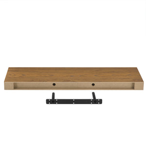 [en.casa]® Væghylde - extra plads for nøgler - 80x23,5x5cm - i forskellige farver
