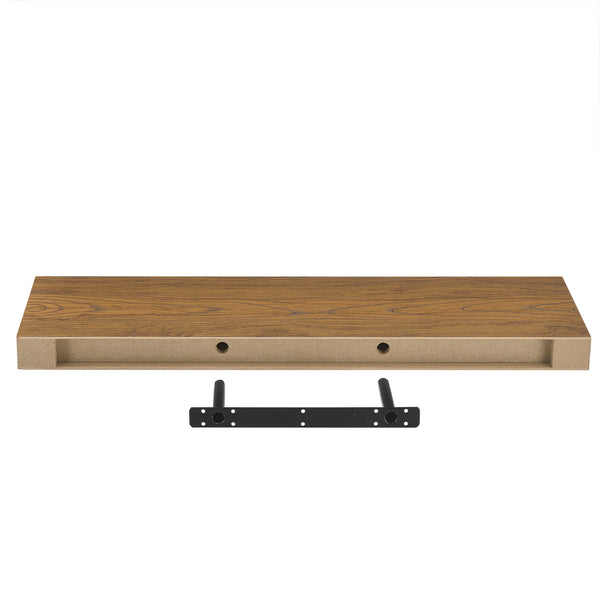 [en.casa]® Væghylde - extra plads for nøgler - 80x23,5x5cm - i forskellige farver