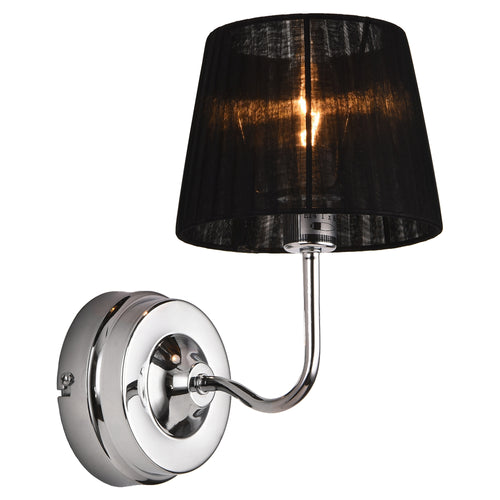 [lux.pro]® Væglampe Brooklyn - 1 x E14 - max. 40W - metal / tekstil - i forskellige farver