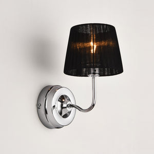 [lux.pro]® Væglampe Brooklyn - 1 x E14 - max. 40W - metal / tekstil - i forskellige farver