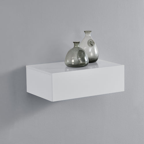 Væghylde Oslo med skuffe 46x30x15cm forsk. farver [en.casa] - premiumXL