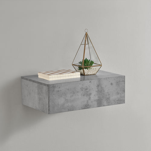 Væghylde Oslo med skuffe 46x30x15cm forsk. farver [en.casa] - premiumXL