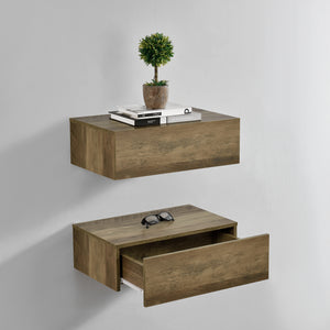 Væghylde Oslo med skuffe 46x30x15cm forsk. farver [en.casa] - premiumXL