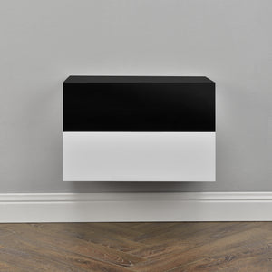 Væghylde Oslo med skuffe 46x30x15cm forsk. farver [en.casa] - premiumXL