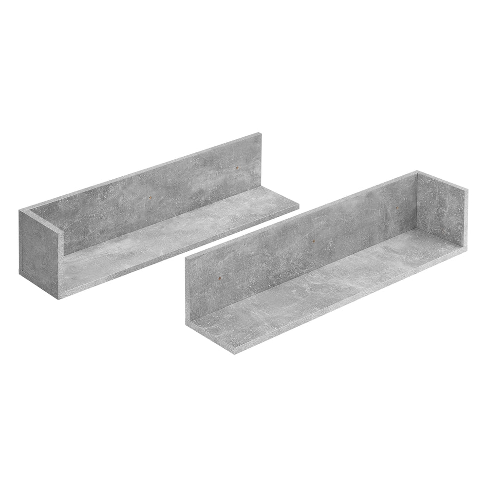 Vægghylde Elverum 75 x 16,5 x 16,5 cm 2 stk. sæt forskellige farver en.casa - premiumXL