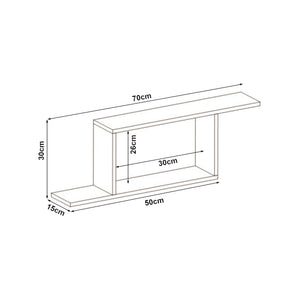 Væghylde Hagfors 70x15x30 cm [en.casa].