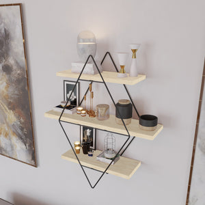 Væghylde Heinävesi 65x60x15 cm [en.casa]