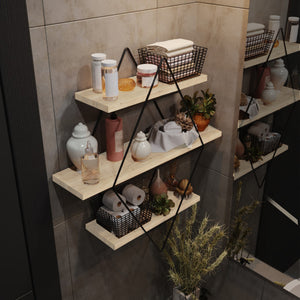 Væghylde Heinävesi 65x60x15 cm [en.casa]